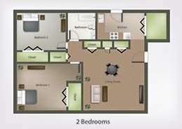 Trestletree village 2br